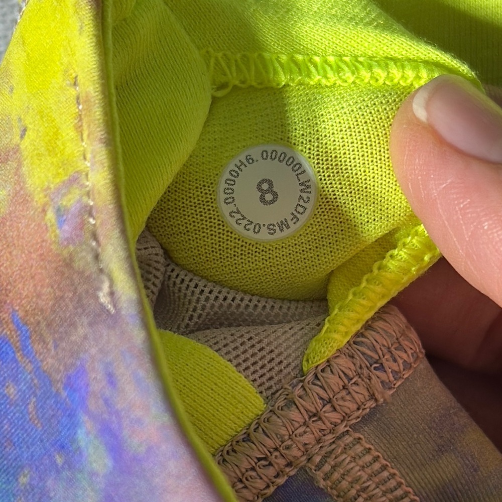 lululemon athletica Multi-Color High Neck Sports Bra (Yellow Accent) - Picture 5 of 5